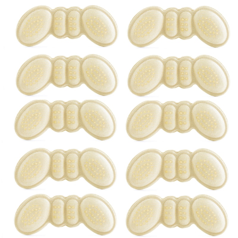 10Pcs Heel Pads for Shoes Too Big, Reduce Size Foot Pads for High Heels, Pain Relief Insoles for Women, Heel Protector