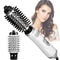 Hot Air Comb 2 In 1 Hair Dryer Brush Rotating Negative Ion Hair Blower Brush Ceramic Hair Curler Electric Hot Air Brush