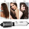 Hot Air Comb 2 In 1 Hair Dryer Brush Rotating Negative Ion Hair Blower Brush Ceramic Hair Curler Electric Hot Air Brush