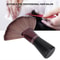 Fan Shape Soft Hairdressing Hair Cutting Broken Hair Sweep Brush, Ergonomic Neck Sweep Tool for Salon & Barber