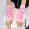 Y2K Woman Leg Warmers, Japanese Lolita Style Knitted Knee Warmers for Girls, Black Heart Pattern Long Socks for Autumn