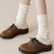 Solid Color Knitting Leg Warmers, Cute Sweet Warm Foot Cover for Lolitas & Winter Fashion
