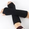 A pair Long Fingerless Glove Arm Warmer Stretchy Mitten Unisex Crochet Half Finger Long Gloves