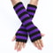 Womens Knitted Fingerless Arm Sleeves Gothic Style Striped Winter Long Arm Warmers For Girls Haraju 3