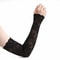 1Pair Sexy Lace Flowers Sunscreen Arm Sleeve for Women, Summer Driving UV Protection Gloves, Elegant Long Fingerless