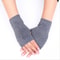 Womens Stylish Hand Warmer Winter Gloves, Arm Crochet Knitting Faux Wool Mitten with Warm Fingerless Glove Twist Pattern