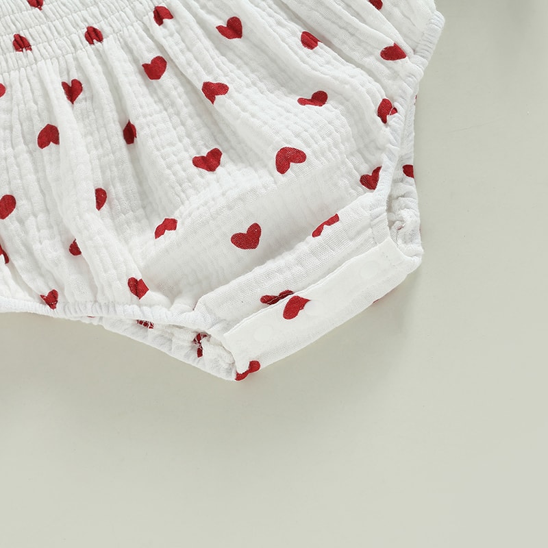 Adorable Newborn Baby Girl Clothes Set, Floral Print Romper with Headband, Ruffled Long Sleeve Bodysuit Jumpsuit