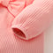 Newborn Baby Girl Romper Outfit Long Sleeved Ruffle Bodysuit With Headband For Autumn Winter 2