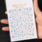 3D Gold Sun Moon Star Bronzing Nail Art Sticker, Laser Star Moon Design, Self-Adhesive Slider Decals in Gold, Silver