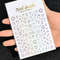 3D Gold Sun Moon Star Bronzing Nail Art Sticker, Laser Star Moon Design, Self-Adhesive Slider Decals in Gold, Silver