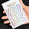 3D Gold Sun Moon Star Bronzing Nail Art Sticker, Laser Star Moon Design, Self-Adhesive Slider Decals in Gold, Silver