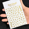 3D Gold Sun Moon Star Bronzing Nail Art Sticker, Laser Star Moon Design, Self-Adhesive Slider Decals in Gold, Silver