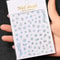 3D Gold Sun Moon Star Bronzing Nail Art Sticker, Laser Star Moon Design, Self-Adhesive Slider Decals in Gold, Silver
