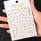 3D Gold Sun Moon Star Bronzing Nail Art Sticker, Laser Star Moon Design, Self-Adhesive Slider Decals in Gold, Silver