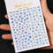 3D Gold Sun Moon Star Bronzing Nail Art Sticker, Laser Star Moon Design, Self-Adhesive Slider Decals in Gold, Silver
