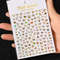 3D Gold Sun Moon Star Bronzing Nail Art Sticker, Laser Star Moon Design, Self-Adhesive Slider Decals in Gold, Silver