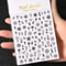 3D Gold Sun Moon Star Bronzing Nail Art Sticker, Laser Star Moon Design, Self-Adhesive Slider Decals in Gold, Silver
