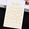 3D Gold Sun Moon Star Bronzing Nail Art Sticker, Laser Star Moon Design, Self-Adhesive Slider Decals in Gold, Silver