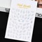 3D Gold Sun Moon Star Bronzing Nail Art Sticker, Laser Star Moon Design, Self-Adhesive Slider Decals in Gold, Silver