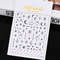 3D Gold Sun Moon Star Bronzing Nail Art Sticker, Laser Star Moon Design, Self-Adhesive Slider Decals in Gold, Silver