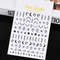 3D Gold Sun Moon Star Bronzing Nail Art Sticker, Laser Star Moon Design, Self-Adhesive Slider Decals in Gold, Silver