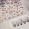 Flowers Blooming Cherry Blossom Sakura Nail Art Stickers, 5D Soft Relief Spring Adhesive Manicure Decals for a Chic