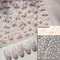 Flowers Blooming Cherry Blossom Sakura Nail Art Stickers, 5D Soft Relief Spring Adhesive Manicure Decals for a Chic