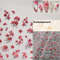 Flowers Blooming Cherry Blossom Sakura Nail Art Stickers, 5D Soft Relief Spring Adhesive Manicure Decals for a Chic