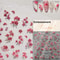 Flowers Blooming Cherry Blossom Sakura Nail Art Stickers, 5D Soft Relief Spring Adhesive Manicure Decals for a Chic