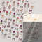 Flowers Blooming Cherry Blossom Sakura Nail Art Stickers, 5D Soft Relief Spring Adhesive Manicure Decals for a Chic