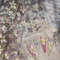 Colourful Frangipani, Bright Lily Flowers Nail Art Stickers, Gradual Petal Vivid Dew Delicate Romantic Manicure Decals