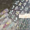 Colourful Frangipani, Bright Lily Flowers Nail Art Stickers, Gradual Petal Vivid Dew Delicate Romantic Manicure Decals