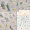 Colourful Frangipani, Bright Lily Flowers Nail Art Stickers, Gradual Petal Vivid Dew Delicate Romantic Manicure Decals