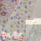 Colourful Frangipani, Bright Lily Flowers Nail Art Stickers, Gradual Petal Vivid Dew Delicate Romantic Manicure Decals