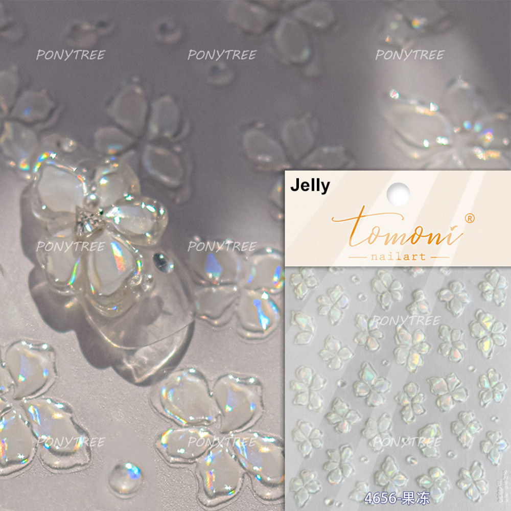 Colourful Frangipani, Bright Lily Flowers Nail Art Stickers, Gradual Petal Vivid Dew Delicate Romantic Manicure Decals