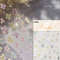 Colourful Frangipani, Bright Lily Flowers Nail Art Stickers, Gradual Petal Vivid Dew Delicate Romantic Manicure Decals