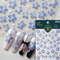 Colourful Frangipani, Bright Lily Flowers Nail Art Stickers, Gradual Petal Vivid Dew Delicate Romantic Manicure Decals