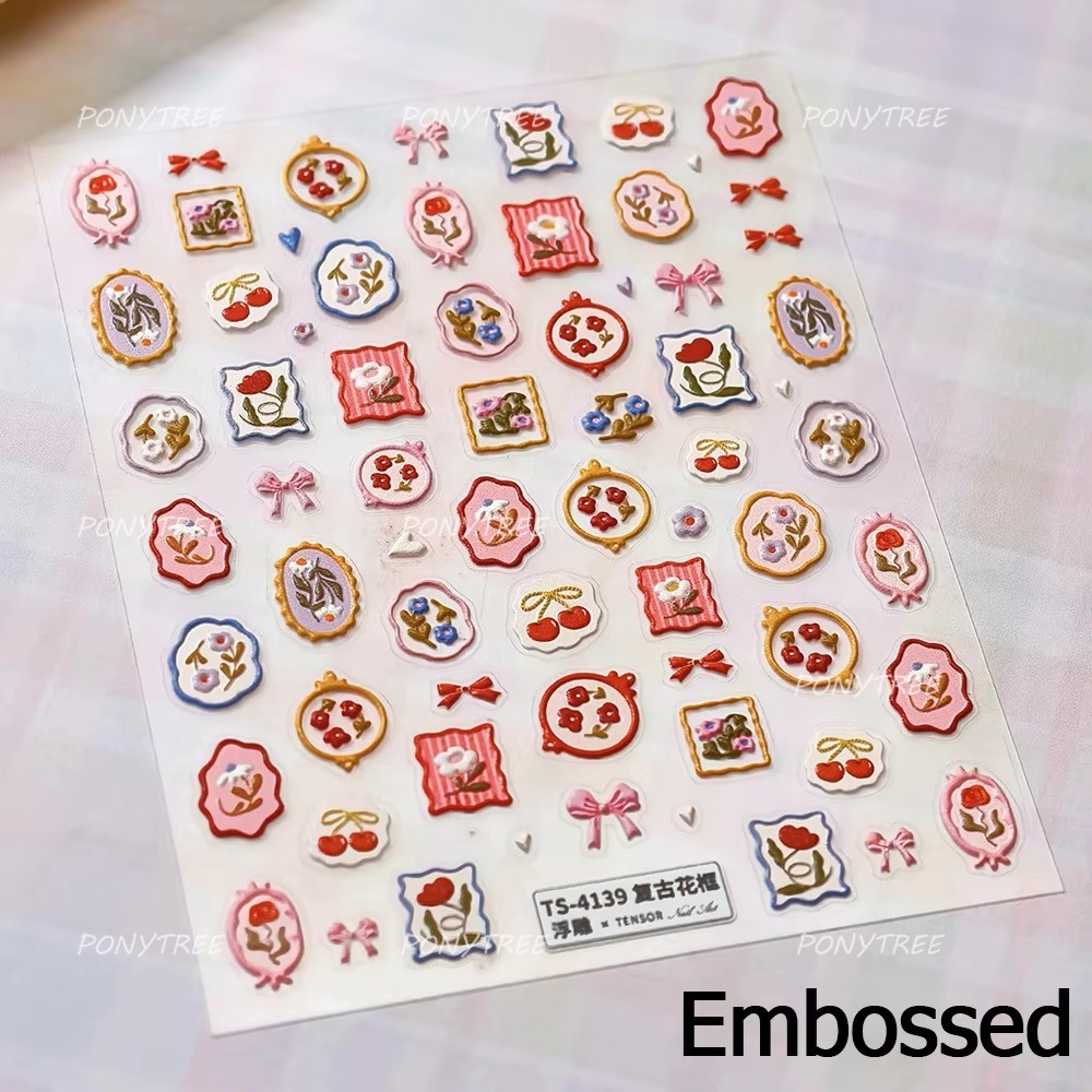 Colourful Frangipani, Bright Lily Flowers Nail Art Stickers, Gradual Petal Vivid Dew Delicate Romantic Manicure Decals