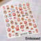 Colourful Frangipani, Bright Lily Flowers Nail Art Stickers, Gradual Petal Vivid Dew Delicate Romantic Manicure Decals