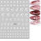 3D Nail Art Stickers, Red Black White Love Hearts, Stars Clouds French Full Adhesive Nail Decals Slider for Manicure