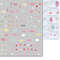 3D Nail Art Stickers, Red Black White Love Hearts, Stars Clouds French Full Adhesive Nail Decals Slider for Manicure