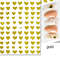 3D Nail Art Stickers, Red Black White Love Hearts, Stars Clouds French Full Adhesive Nail Decals Slider for Manicure