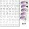 3D Nail Art Stickers, Red Black White Love Hearts, Stars Clouds French Full Adhesive Nail Decals Slider for Manicure