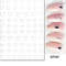 3D Nail Art Stickers, Red Black White Love Hearts, Stars Clouds French Full Adhesive Nail Decals Slider for Manicure