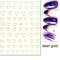 3D Nail Art Stickers, Red Black White Love Hearts, Stars Clouds French Full Adhesive Nail Decals Slider for Manicure