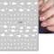 3D Nail Art Stickers, Red Black White Love Hearts, Stars Clouds French Full Adhesive Nail Decals Slider for Manicure