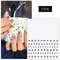 3D Nail Art Stickers, Red Black White Love Hearts, Stars Clouds French Full Adhesive Nail Decals Slider for Manicure