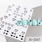 3D Nail Art Stickers, Red Black White Love Hearts, Stars Clouds French Full Adhesive Nail Decals Slider for Manicure