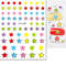 3D Nail Art Stickers, Red Black White Love Hearts, Stars Clouds French Full Adhesive Nail Decals Slider for Manicure