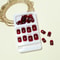 24Pcs Solid Color Wine Red Press on Nails, Short Square False Nails, Simple Detachable Finished Full Cover Nail Tips